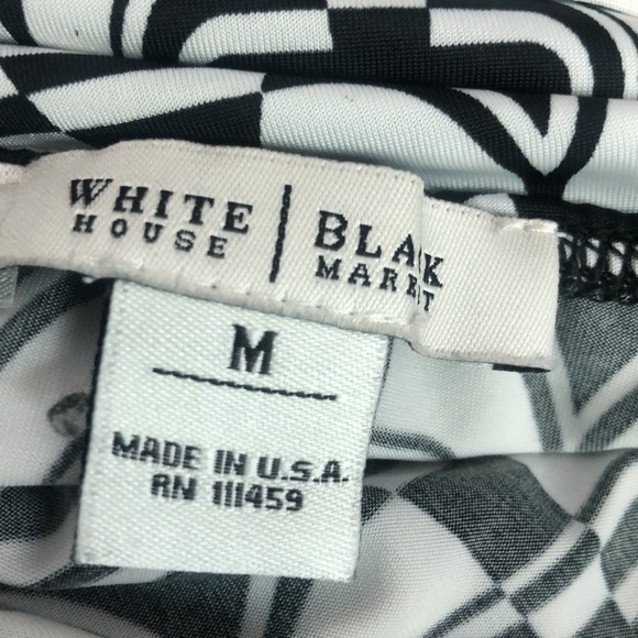 3/$25 WHITE HOUSE BLACK MARKET M Black & white - Picture 2 of 3